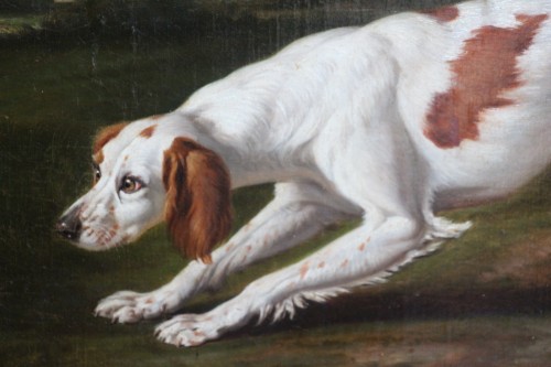 18th century - Dog at rest - First half of the 18th century, school of Jean-Baptiste Oudry
