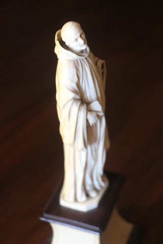Thomas Aquinas, ivory 18th century - Religious Antiques Style Louis XVI