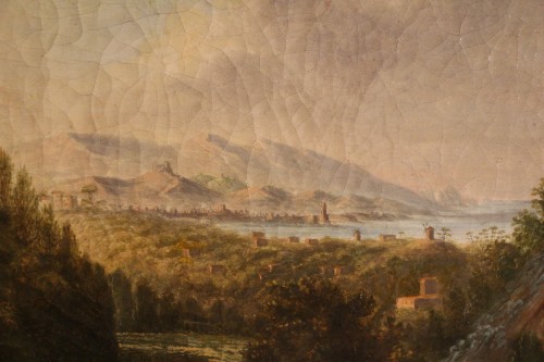 XVIIIe siècle - Jean-Antoine Constantin (1756 - 1844) - Vue de Marseille, daté 1789