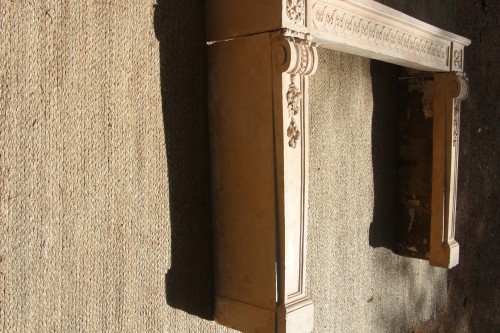 Rare 19th century terra cotta mantel in the Antique style - 