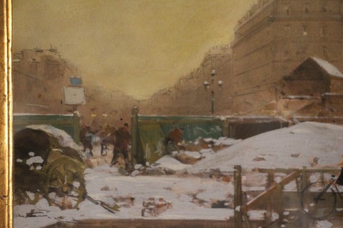 Antiquités - Les grands boulevards, Paris 1845 - Luigi Loir (181845-1916)