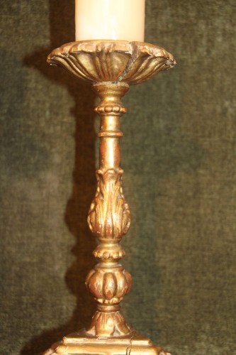 Antiquités - Paire de pique-cierges d'époque Louis XIV