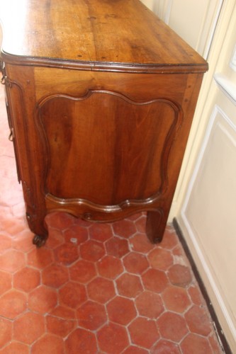 Antiquités - Provencal chest of drawers in solid walnut, Aix-en-Provence Louis XV period