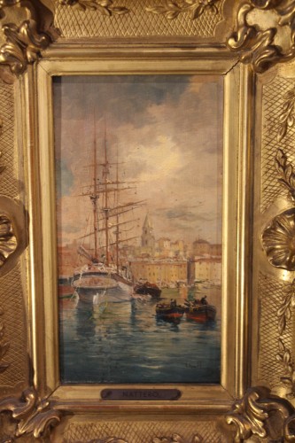 Port of Marseille - Louis Nattero (1870-1915) - 