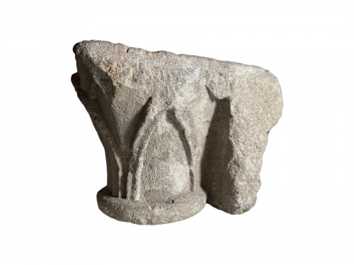 Chapiteau en pierre - France fin du XIIe Siècle
