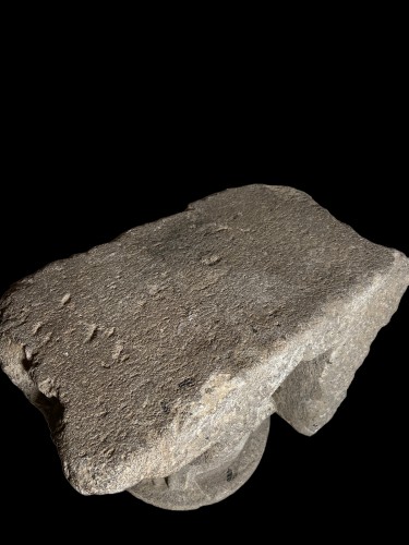 Chapiteau en pierre - France fin du XIIe Siècle - Moyen Âge