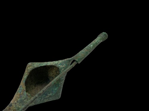 Antiquités - Mandoline-fibula en bronze - Ancienne période de Hallstatt, Autriche