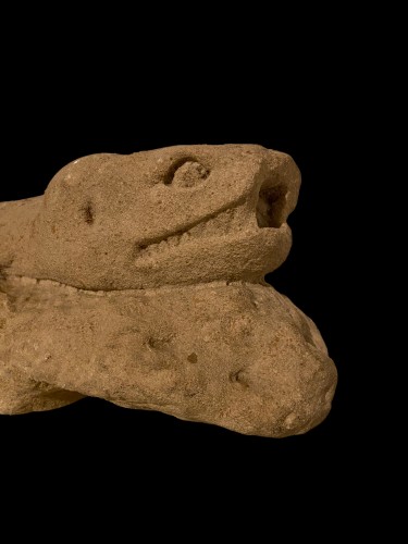 Fragment in sandstone, part of a door frame - Italy (Lucca?) 13th century - 