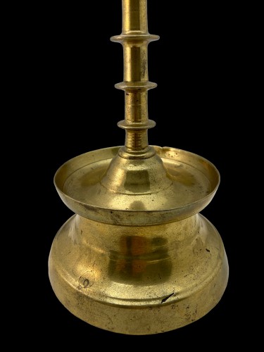 Copper alloy Gothic Candlestick - 15th Century  - Middle age