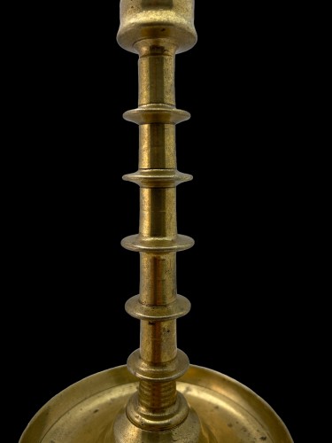 Middle age - Copper alloy Gothic Candlestick - 15th Century 
