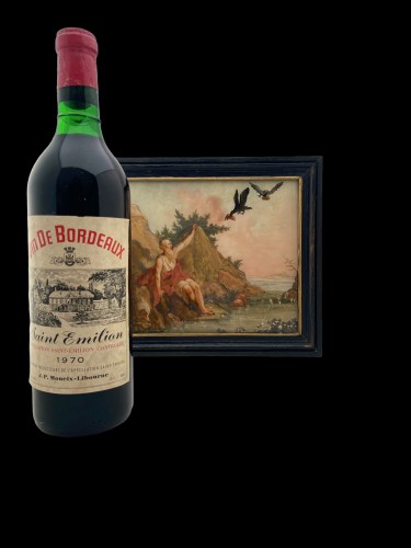 Two paintings on glass (verre églomisé)-XVII/XVIII-The history of Elijah - 