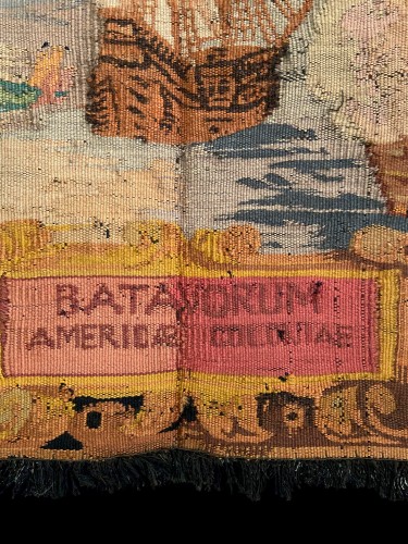 Tapestry (circa 1890-1920) with the map of America - Tapestry & Carpet Style 