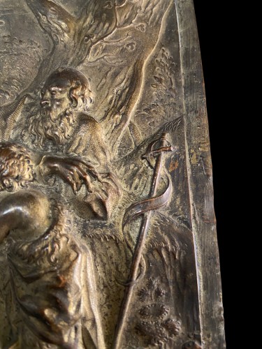 The Nativity, 17th Century gilt bronze relief- - Augsburg ,Germany - 