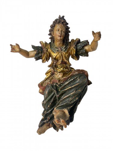 Wooden sculpture (polychrome) - Baroque - from the circle of Martin Zürn