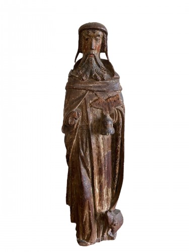 Sculpture of Saint Anthony (The Great) -  Brussels ca. 1480 