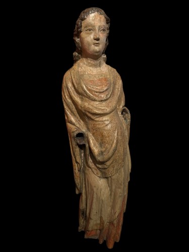 Sculpture  - Female saint - Region of Cologne, late 13th early 14th century. 