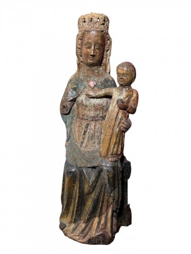 Madone couronnée avec  l'Enfant - île de France ca. 1340/1360