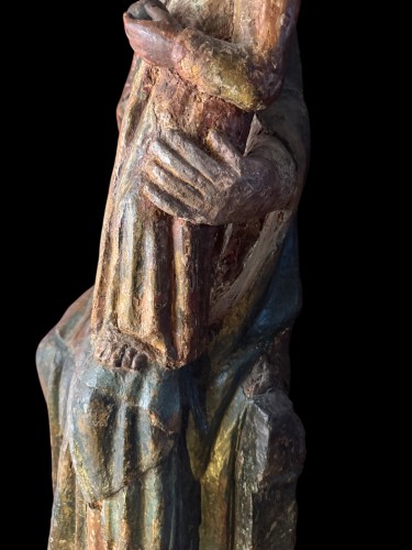 Religious Antiques  - Crowned Madonna with Child - île de France ca. 1340/1360