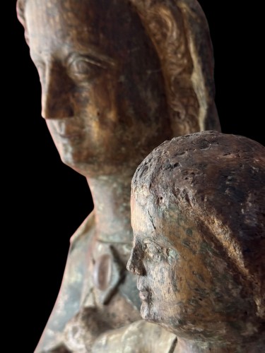 Crowned Madonna with Child - île de France ca. 1340/1360 - 