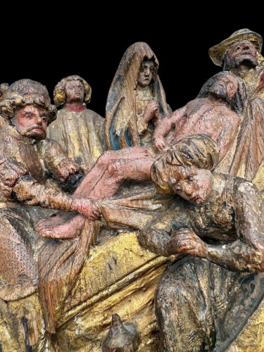 Sculpture Sculpture en Bois - La mise au tombeau du Christ – Fin du XVe siècle Brabant, Bruxelles ?