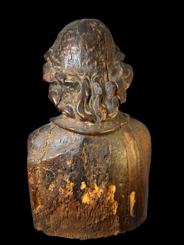 Art sacré, objets religieux  - Buste en bois représentant un apôtre, Europe occidentale XVIe siècle