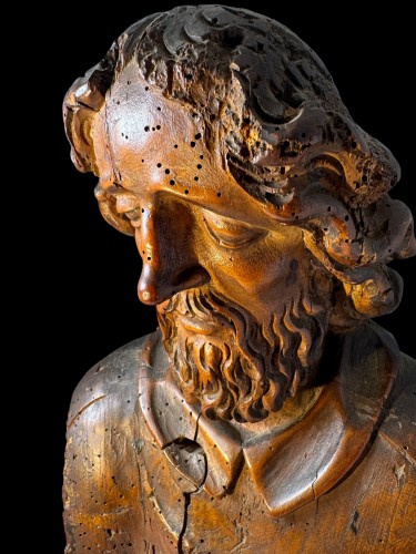 Buste en bois représentant un apôtre, Europe occidentale XVIe siècle - Don Verboven - Exquisite Objects