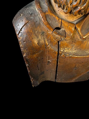 Renaissance - Buste en bois représentant un apôtre, Europe occidentale XVIe siècle