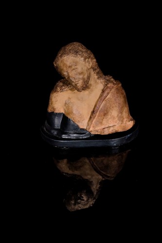 Petit buste de Christ en terre cuite - XVIIe siècle - Don Verboven - Exquisite Objects