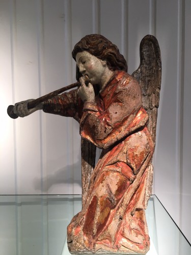 XIe au XVe siècle - Ange musicien jouant de la trompette - 1460/1470 Bruges ou Gand