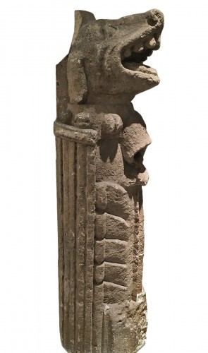 Gargouille en pierre- - XVe siècle France