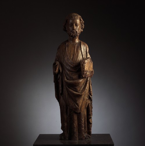 Saint Pierre - sculpture en bois XVe siècle, Rhénanie (?) - Don Verboven - Exquisite Objects