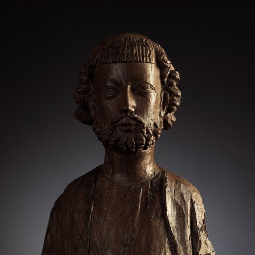 Saint Pierre - sculpture en bois XVe siècle, Rhénanie (?) - Moyen Âge