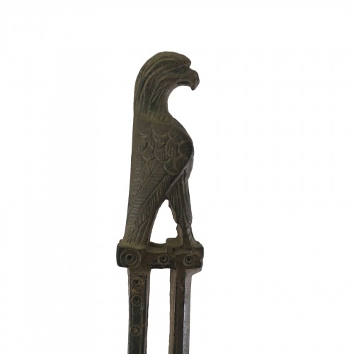 2nd-3rd Century AD bronze knife handle in the form of an eagle