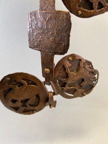 Un fragment d'un Collier en cuivre - 12e / 13e siècle - Limoges (?) - France - Objets de Curiosité Style Moyen Âge