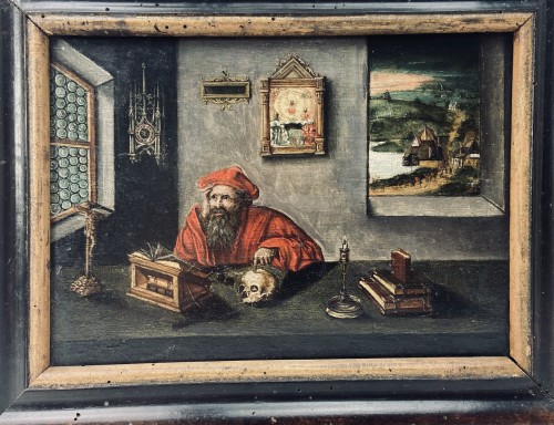 Saint Jerome at work in his study – end of the 17th Century