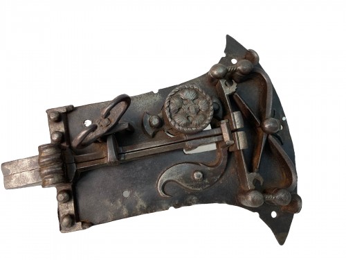 Wrought iron door lock - Late 16th Early 17th Century