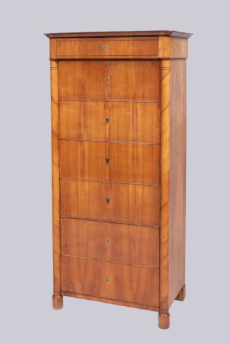 A Biedermeier cherry wood semainier, Vienna circa 1825 - Furniture Style Restauration - Charles X