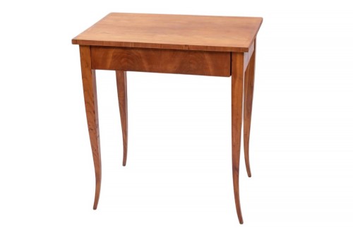 Biedermeier side table with flush-mounted top drawer, Southern Germany circa 1820