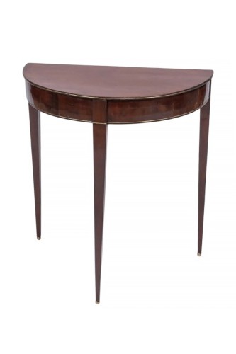 An small demi-lune wall console circa 1810/15