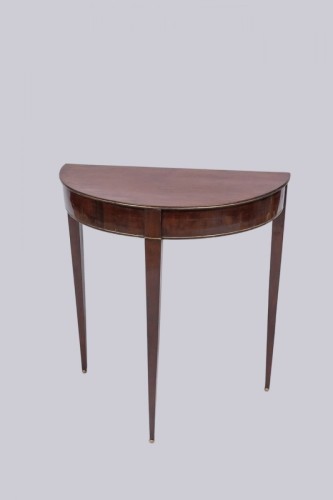 An small demi-lune wall console circa 1810/15 - Furniture Style Empire