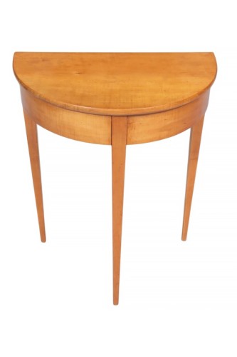 A demi-lune console table, circa 1830