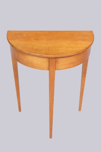 A demi-lune console table, circa 1830 - Furniture Style Restauration - Charles X