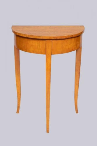 A demi-lune console table circa 1830 - Furniture Style Restauration - Charles X
