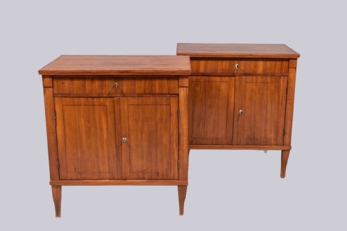 A pair of Biedermeier half-cabinets - Furniture Style Restauration - Charles X