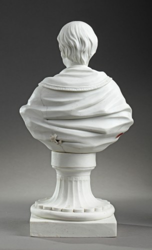 Busts of Voltaire and Rousseau, Tournai or Orléans biscuit, circa 1765-1775 - 