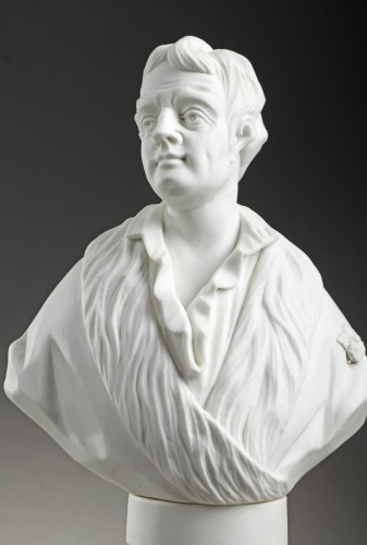 Busts of Voltaire and Rousseau, Tournai or Orléans biscuit, circa 1765-1775 - Louis XV