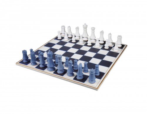 Sèvres porcelaine Chess Game, dated 1978-1988