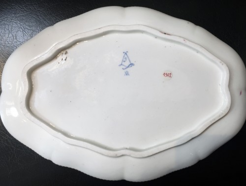 Porcelain & Faience  - Sèvres soft-paste tray (&#039;Plateau du Roy&#039;), dated 1760