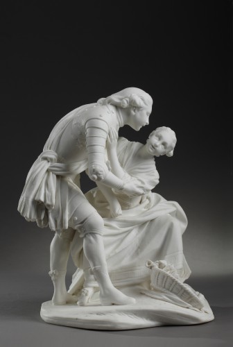 "La Fée Urgèle", groupe en biscuit tendre de Sèvres, vers 1767-1773 - Céramiques, Porcelaines Style Louis XV