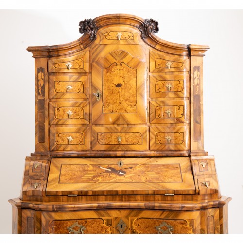 18th century - Baroque Tabernacle Secretaire, 18th Century